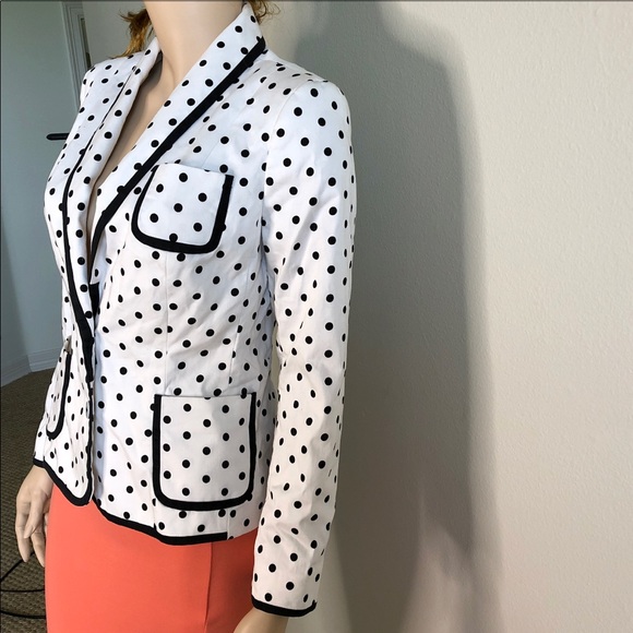 Express Ladies Polka dot Blazer 4 GUC - Picture 2 of 8